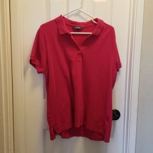 Pink Lands End Polo Shirt. Size XL (18)